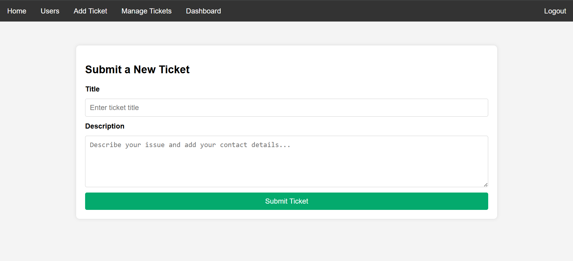 Ticket-Management